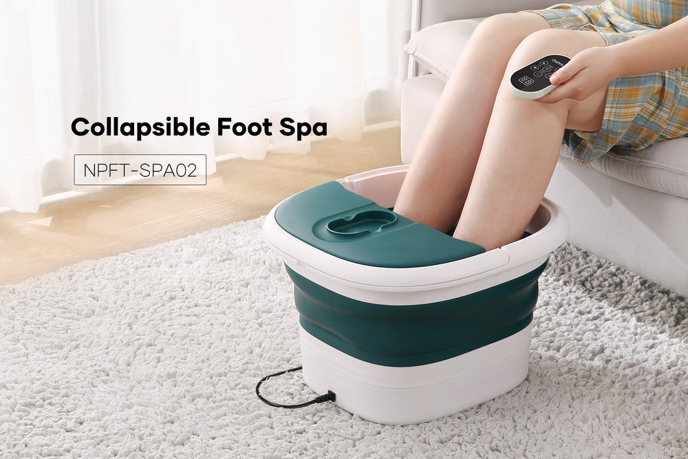 NAIPO NPFT-SPA02 Collapsible Foot Spa sa Masažnim Valjcima, Grejanjem i Mehurićima