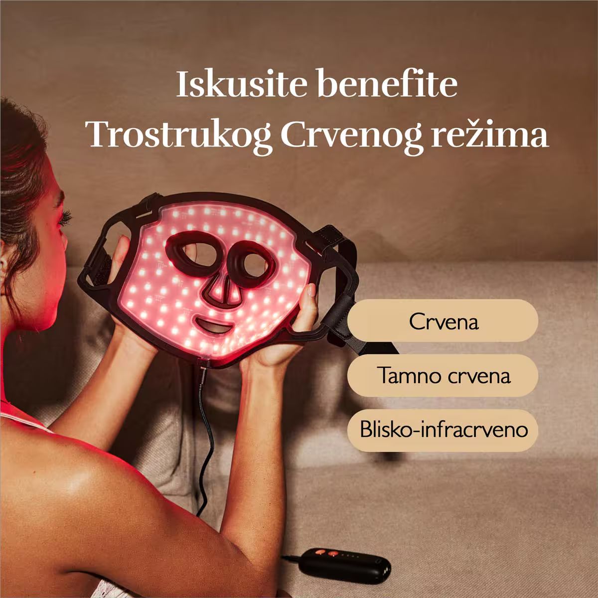 Led maska za negu kože lica i vrata Silk’n Dual LED Set